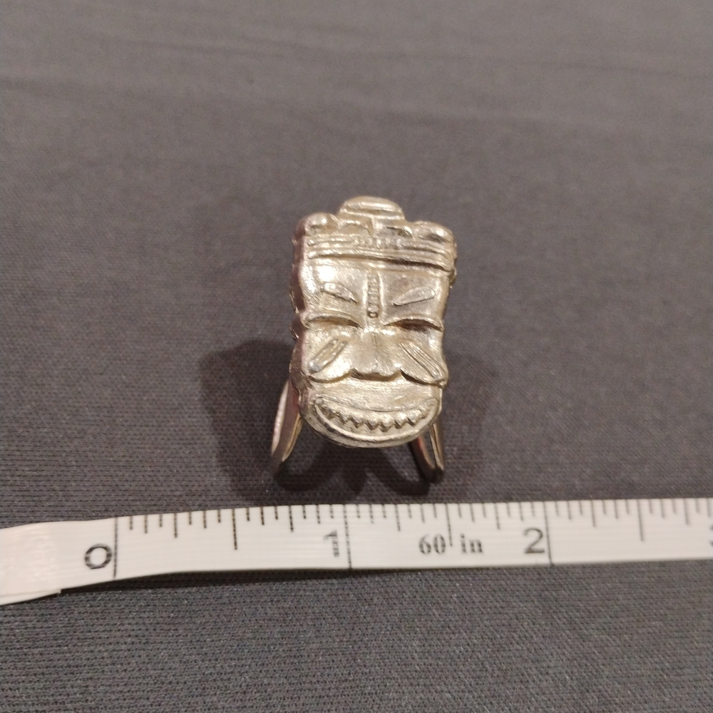 Silver Tiki Ring